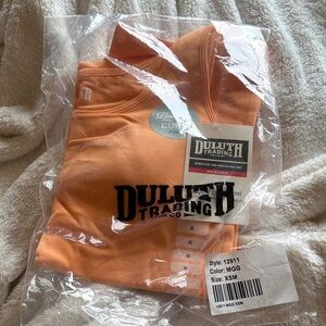 SIZE XS Duluth Trading Co. Vibrant Orange wireless bra tank no-yank NEW NWT